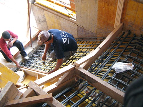 Trabajos de estructura en vivienda