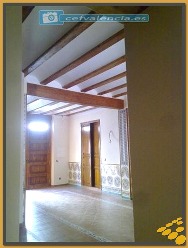 Zona interior de una antigua casa rural de Valencia propia también de la zona de Benimaclet