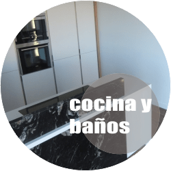 Cocina y baños en construcción vivienda de lujo en Albal